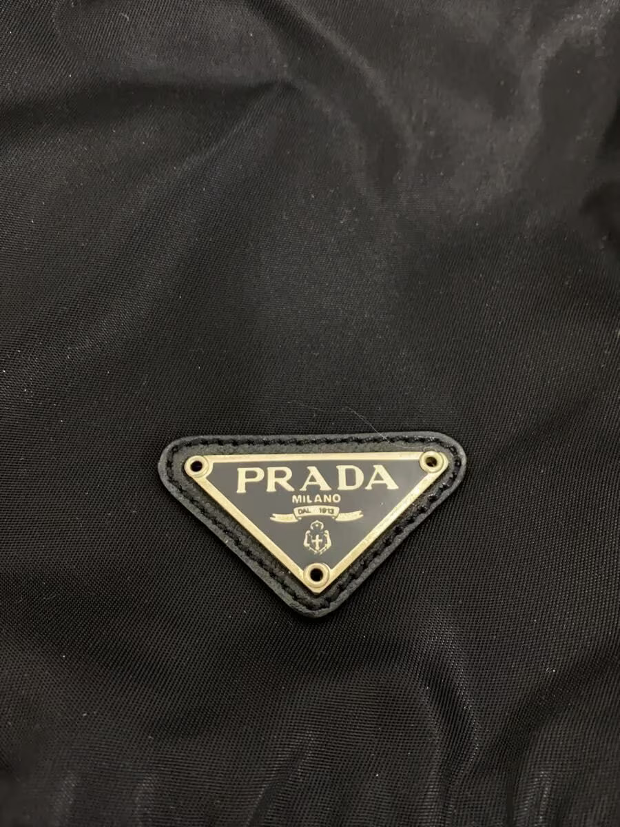 PRADA Pouch Polyester Black Plain - image 5