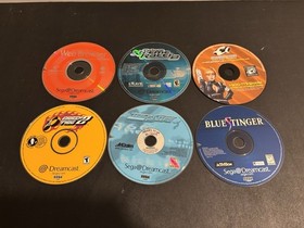 Sega Dreamcast Empty Case & Manual Lot w/ Broken Discs Rayman 2 Crazy Taxi More!