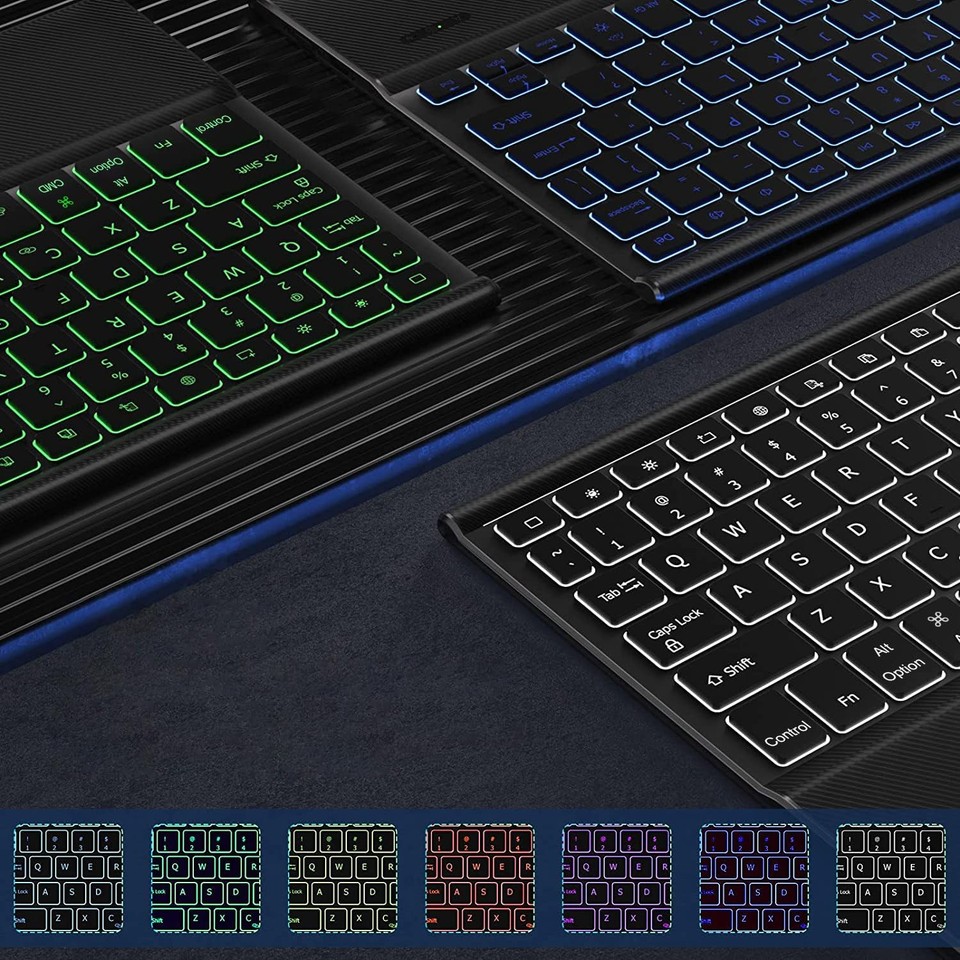 SaharaCase Navigate Series Keyboard Case With Track Pad For Apple Ipad Pro M4 2024 M5 2025 13 Black