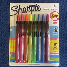 Sharpie Accent Retractable Highlighters Chisel Tip, Assorted 8 Count New Sealed