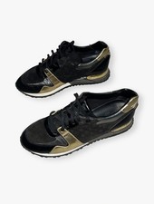 Authentic LOUIS VUITTON Run Away Sneakers Bla...
