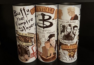 Buffy The Vampire Slayer Tasse Becher Tumbler 20oz mit Metall Strohhalm