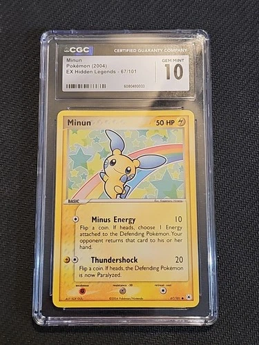 CGC 10 Minun 67/101 Hidden Legends Regular Pop 29