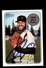 Signed Baseball Card Auto 2018 Topps Heritage Minor #157 Pedro Avila