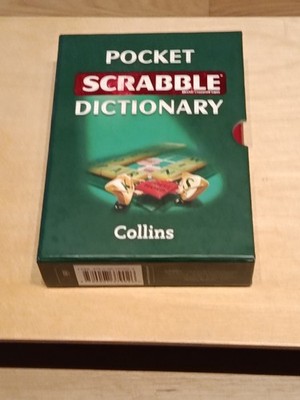 Collins Pocket Scrabble Dictionary: Luxury slipcase edition. Free postage.