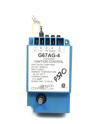 Johnson Controls G67AG-4 Ignition Control Module 16243 used #P370