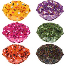 Bouffant Scrub Caps Buttons Adjustable Nurse Working Hats Surgical 6 PCS