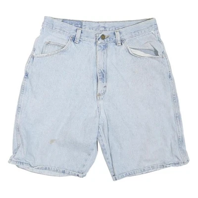 WRANGLER Femmes Bleu Denim Short Décontracté M W30 Coton Mélange Coupe - Photo 1/4