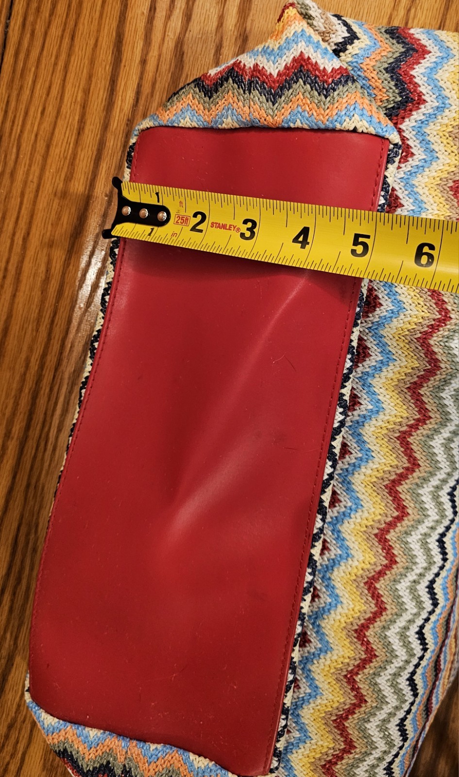 Beach Bag Chevron Pattern 2 Handle Removable Cros… - image 15