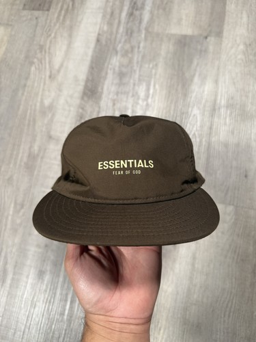 New Era Essentials Fear Of God Trucker Strapback Cap Men Brown Hat