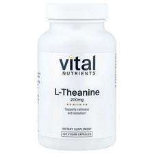 L-Theanine, 200 mg, 120 Vegan Capsules