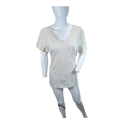  A8 Universal Thread Women s V-Neck T-Shirt Large NWT Buttery Soft Tan
