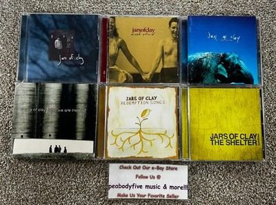 Lot of 7 Jars of Clay CDs -Self Titled, Afraid, Zoo, Who We, Redemption, Shelter