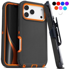 For iPhone 17 Air 16 Pro Max 15 14 Plus Case Shockproof Rugged Heavy Duty Clip