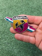 12-17 Fiat Spider Abarth Emblem Badge Nameplate Side Emblem Oem Genuine Qt1. 12-17 Fiat Spider Abarth Emblem Badge Nameplate Side Emblem Oem Genuine Qt1.