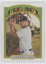 2021 Topps Heritage High Number French Text O-Pee-Chee Back Xander Bogaerts 2f9