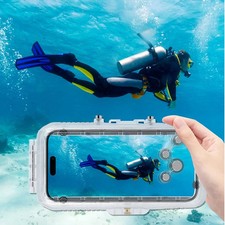 40m Waterproof Diving Case Cover Shell Underwater For iPhone 16 Pro /16 Pro Max