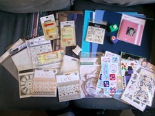 Scrapbook Supply Lot - 131 pcs - Paper Embellishments - NEW