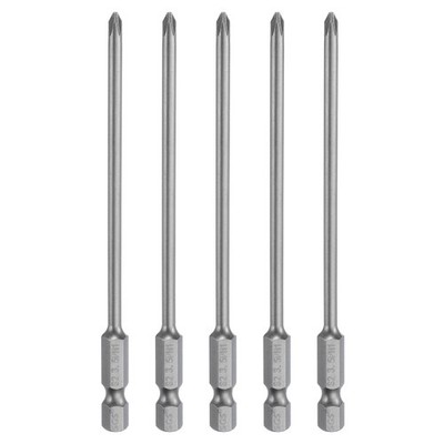 5pcs Phillips PH1 1/4\'' Hexagon 110mm Screwdriver Tip for Magnetic