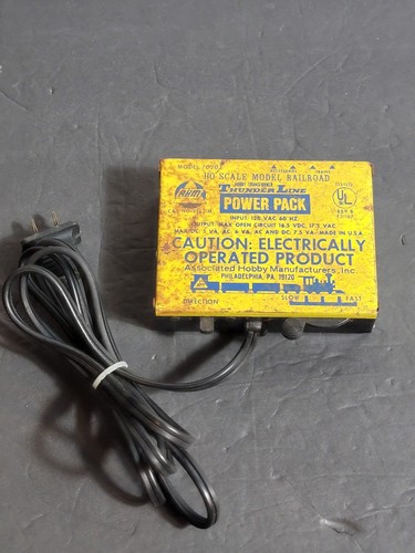 Paquete de transformador de potencia de tren modelo AHM Thunder Line 7020 escala HO probado | Condition: Used