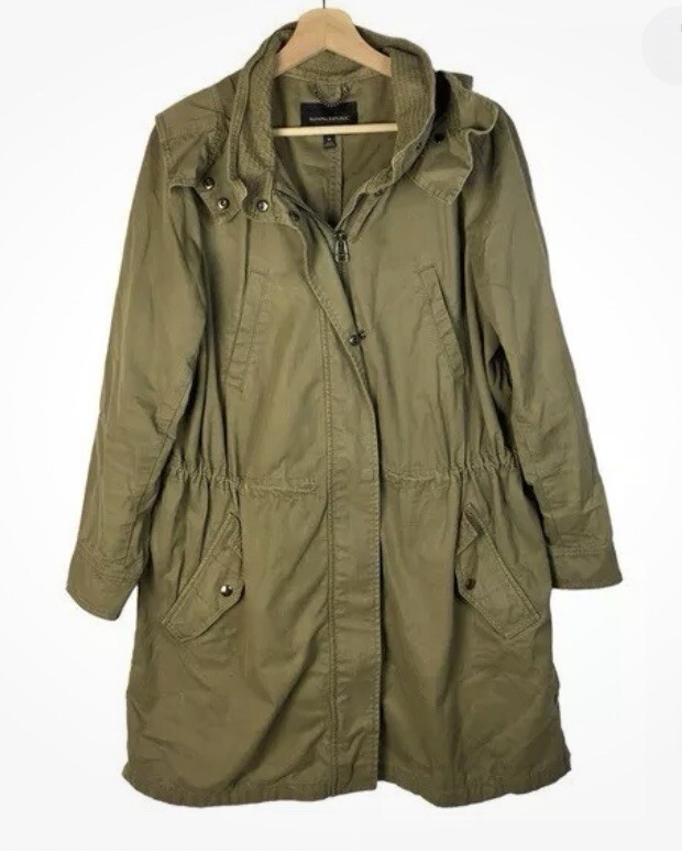 ジャケット・アウター 87-88FW y50's style herringbone chester Banana Republic Cinched Waist Relaxed Fit Parka Medium