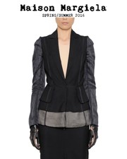 Maison Margiela S/s 2016 Multicolor Wool Blend Inside-out Design Blazer Jacket