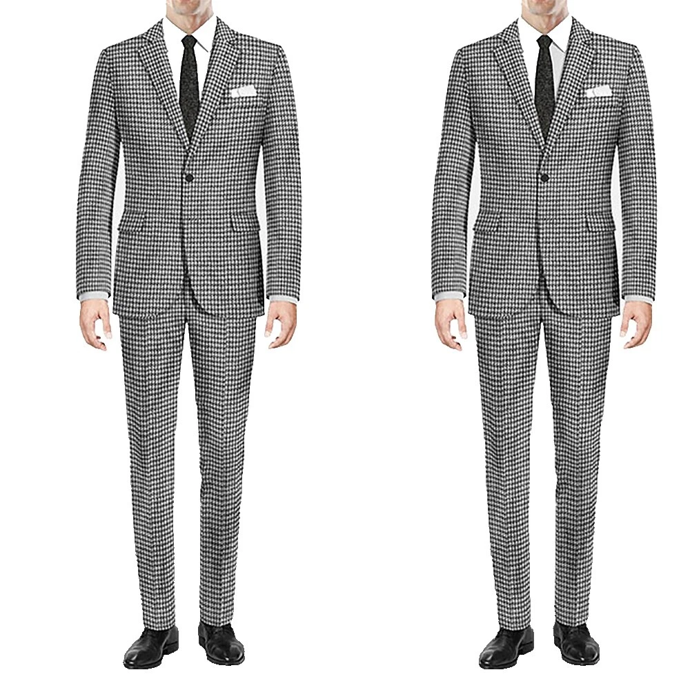 Chaquetas de Traje de Lana Handmade para hombres