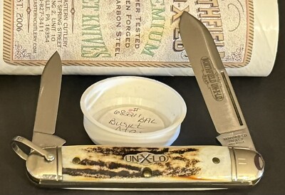   GEC 68 GREAT EASTERN CUTKERY 682211BAL BURNT STAG WHITE OWL POCKET KNIFE