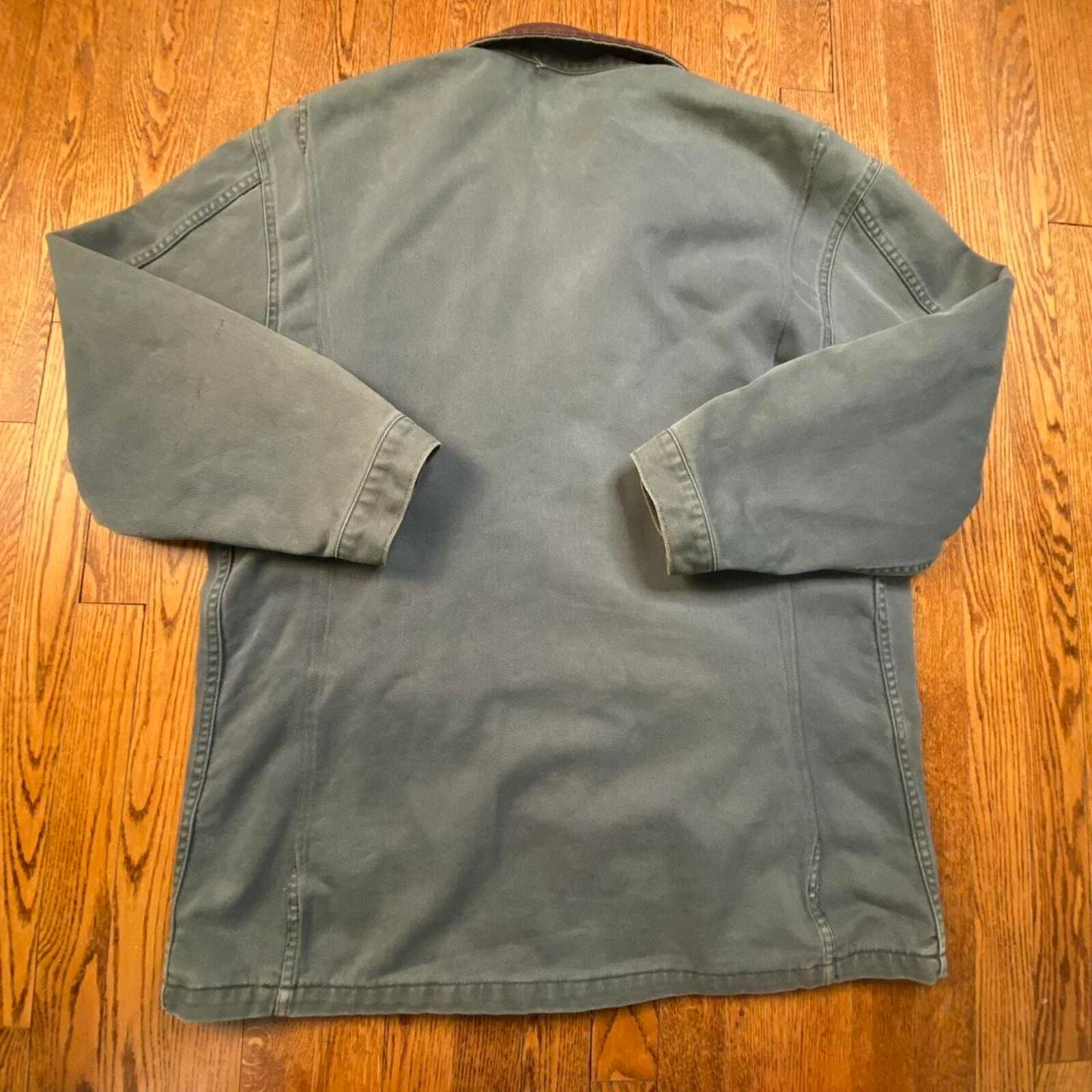 Vintage 90s International Denim Blanket Lined  WorkWear Chore Coat