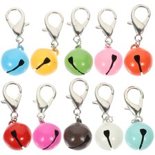 10Pcs christmas cat bell crafted pet collar bells decorative dog collar bells