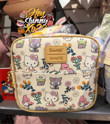 Loungefly Hello Kitty And Friends Floral Crossbody Bag