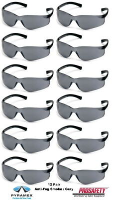 12- GRAY ANTI FOG Tinted Sunglasses Construction Landscaping Work