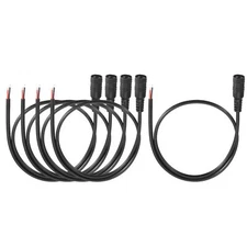 5pcs DC Power Pigtails Cable 5.5 x 2.1mm Female Barrel Plug Connector to Bare...