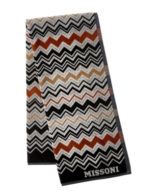 MISSONI Home 'Bernard' Fitness Gym Towel Sport Luxury Designer Multi 39''x18'' NIP