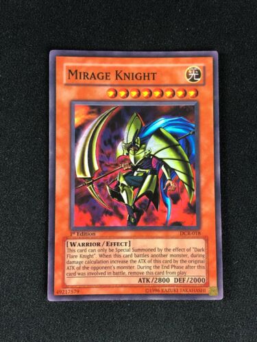 YUGIOH MIRAGE KNIGHT DCR-018 1ST SUPER HP/CREASES - Picture 1 of 1
