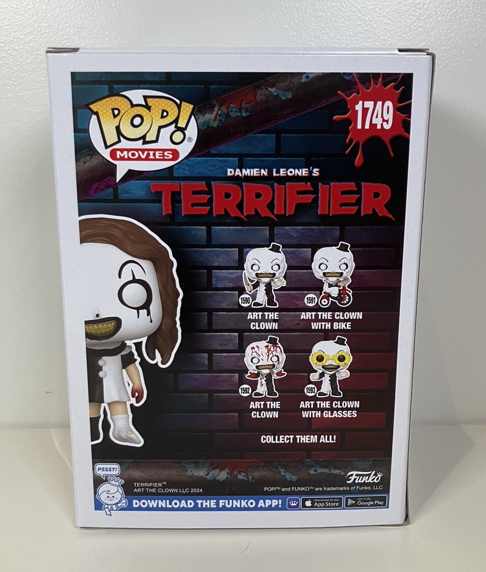 Terrifier #1749 Little Pale Girl Funko Pop! Glow Specialty New
