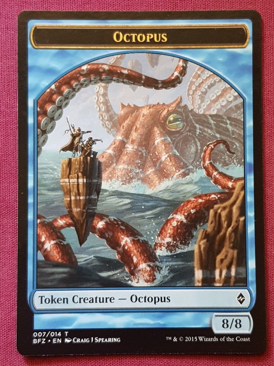 MTGカードセット＋オマケ付き Magic The Gathering BATTLE FOR ZENDIKAR OCTOPUS TOKEN card MTG | eBay