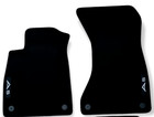 Front Car Floor Mats Velour For Audi A5 Waterproof Black Carpet Auto Liners 2pcs