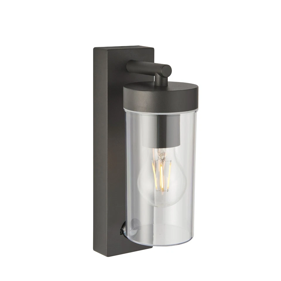SAXBY Hayden Modern Security 15W LED E27 PIR Override Wall Lantern Black IP44 - Image 3 of 4