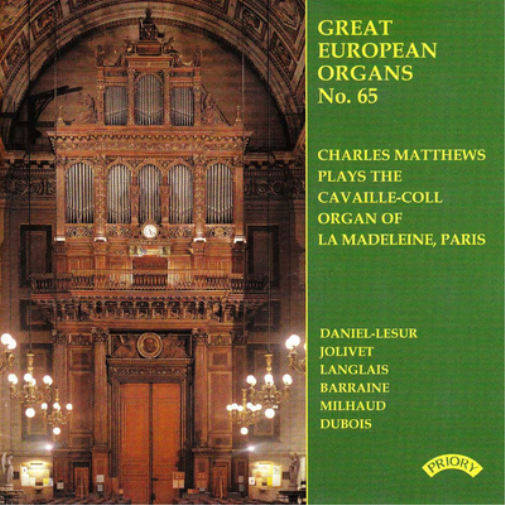 Charles Matthews Great European Organs No. 65 (CD) Album