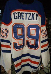 wayne gretzky signed oilers jersey