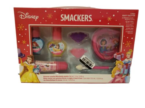 Disney Princess Smackers Beauty Kit Powders Polish Lip Gloss, nail polish,   - Picture 1 of 5