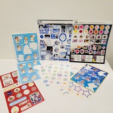 Mix Lot Vtg Sticker Sheets Christmas Floral Stars Angels Frogs Craft Scrapbooks