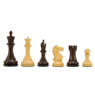 Sizilianische Serie Palisander & Buchsbaum Schachfiguren - 3,75 Zoll