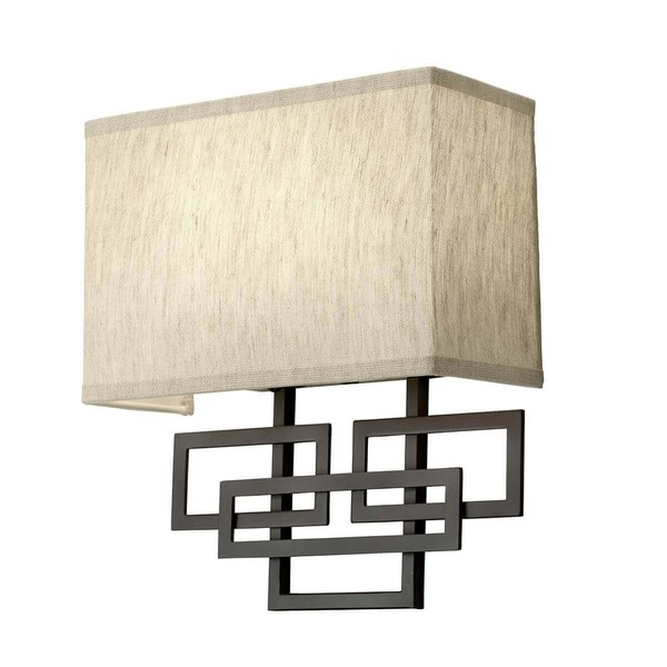 Elstead Lanza Wandleuchte E14 2-Fach ÖLgeriebene Bronze-image