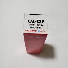 Vintage Sylvania GTE projector lamp CAL-CXP Blue Dot 300W 120V Made in USA