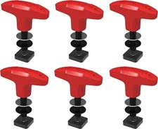 GPCA - GP Anchor Quick-Release Tie Down Anchor/T-Handle Bolts Set Red, 6 Packs