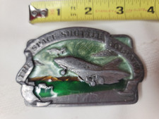 The Space Shuttle Columbia Brass Belt Buckle Bergamot