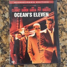 Warner Bros. Ocean's Eleven DVD George Clooney Brad Pitt Widescreen Movie