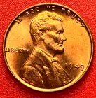 1949-P Lincoln Wheat Cent Penny GEM RED BU From an Original Bank Roll